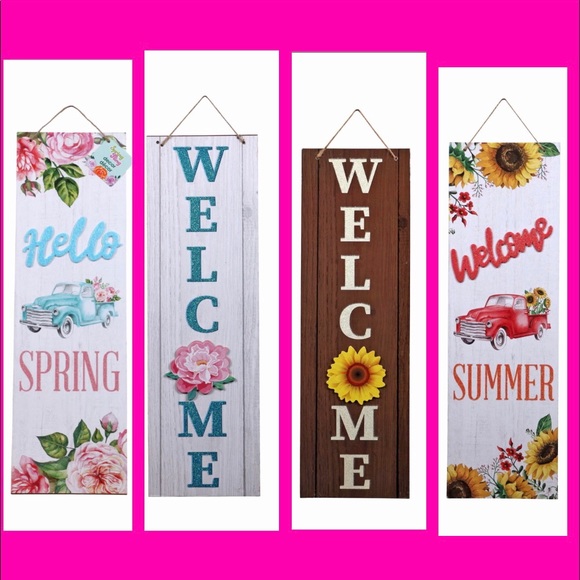 COPY - Spring Fling Hanging Welcome Signs, 19inx5.875 in. - Picture 14 of 16